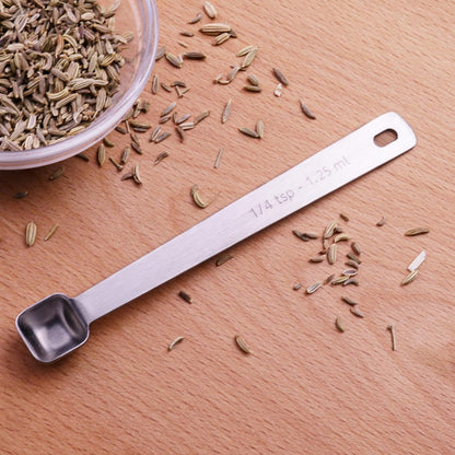 1PCS 1/8tsp(0.6ml) Tiny Measuring Spoon, Small Teaspoon for Tiny Amounts | High Precision, Food-Grade Stainless Steel, ‌Rust-Free, Dishwasher-Safe, Easy-Read Markings, Multi-Purpose, Sturdy & Durable