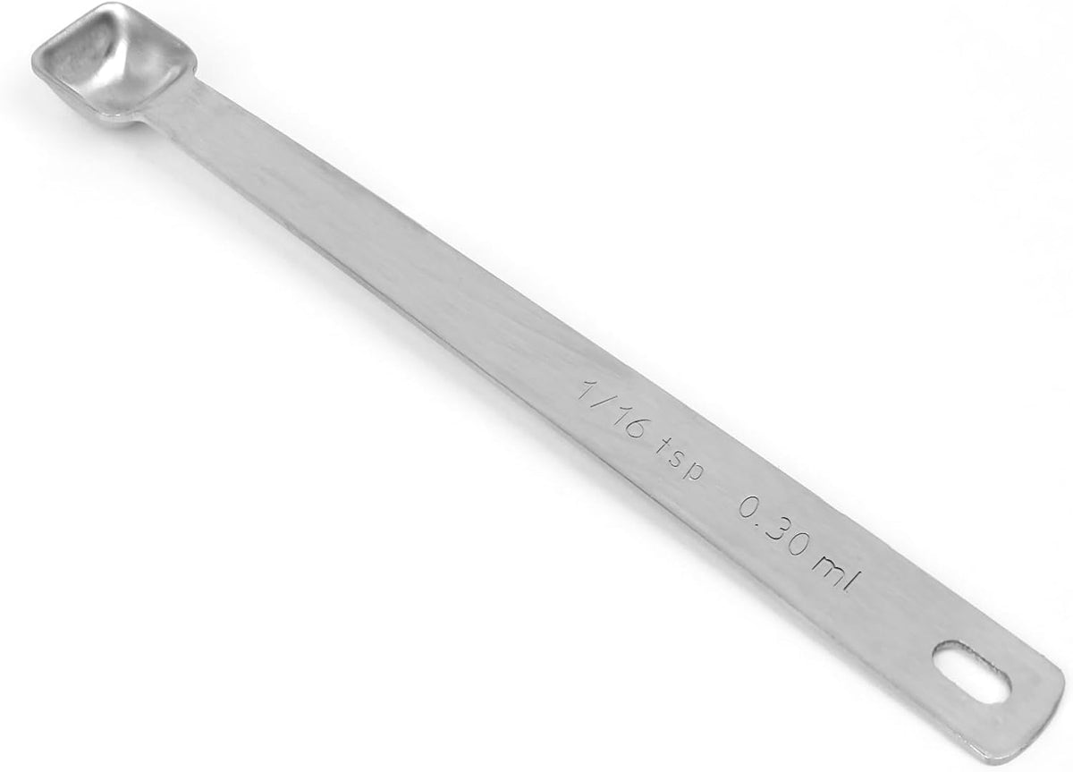 1PCS 1/8tsp(0.6ml) Tiny Measuring Spoon, Small Teaspoon for Tiny Amounts | High Precision, Food-Grade Stainless Steel, ‌Rust-Free, Dishwasher-Safe, Easy-Read Markings, Multi-Purpose, Sturdy & Durable