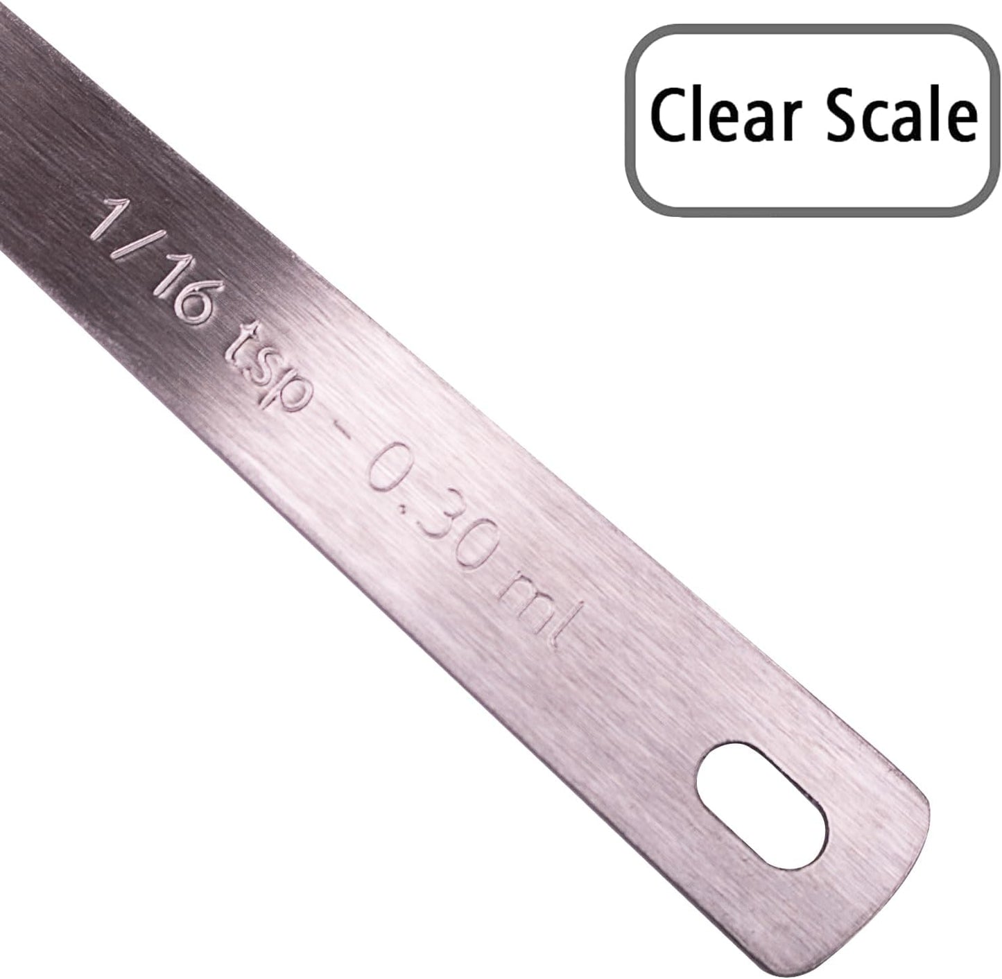 1PCS 1/8tsp(0.6ml) Tiny Measuring Spoon, Small Teaspoon for Tiny Amounts | High Precision, Food-Grade Stainless Steel, ‌Rust-Free, Dishwasher-Safe, Easy-Read Markings, Multi-Purpose, Sturdy & Durable