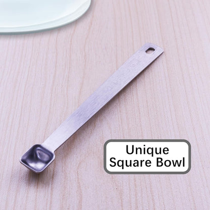 1PCS 1/8tsp(0.6ml) Tiny Measuring Spoon, Small Teaspoon for Tiny Amounts | High Precision, Food-Grade Stainless Steel, ‌Rust-Free, Dishwasher-Safe, Easy-Read Markings, Multi-Purpose, Sturdy & Durable