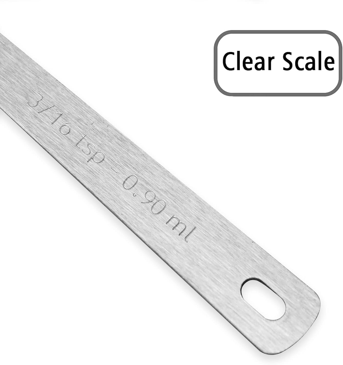 1PCS 1/8tsp(0.6ml) Tiny Measuring Spoon, Small Teaspoon for Tiny Amounts | High Precision, Food-Grade Stainless Steel, ‌Rust-Free, Dishwasher-Safe, Easy-Read Markings, Multi-Purpose, Sturdy & Durable