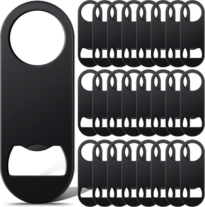 50 Pcs Bottle Openers Stainless Steel Flat Bottle Opener Bulk 3.4 x 1.3 Inches Bartender Beer Key Soda Can Mini Speed for Kitchen, Bar or Restaurant