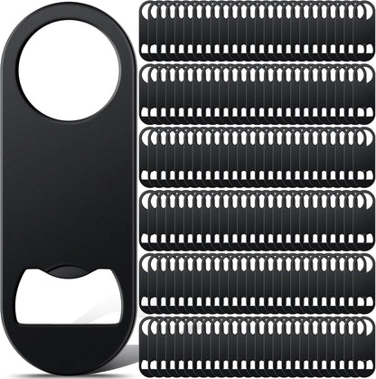 50 Pcs Bottle Openers Stainless Steel Flat Bottle Opener Bulk 3.4 x 1.3 Inches Bartender Beer Key Soda Can Mini Speed for Kitchen, Bar or Restaurant