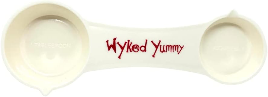 All in One Measuring Spoon for Dry & Liquid Ingredients for Preparing, Baking, Cooking - 4-in-One Kitchen Utensil has 1 Tablespoon, 1 Teaspoon, ½ Teaspoon, ¼ Teaspoon