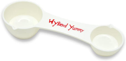 All in One Measuring Spoon for Dry & Liquid Ingredients for Preparing, Baking, Cooking - 4-in-One Kitchen Utensil has 1 Tablespoon, 1 Teaspoon, ½ Teaspoon, ¼ Teaspoon