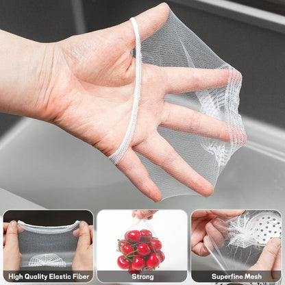 600 Pack Disposable Sink Drain Strainer Bags, Ultra Fine Mesh