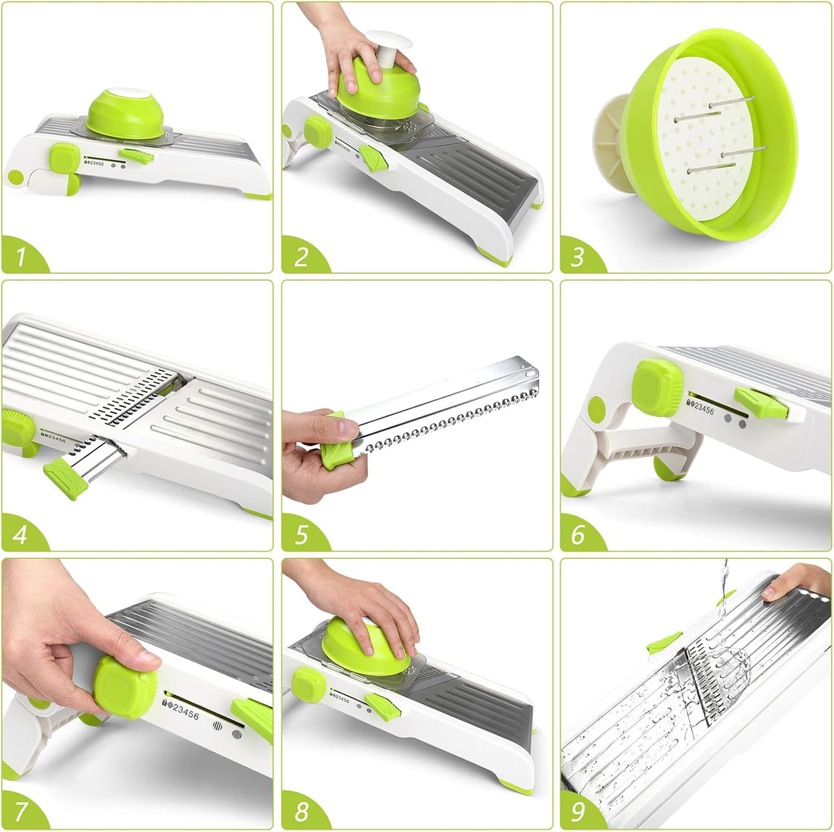 Mandoline Slicer for Kitchen, Adjustable Vegetable Potato Slicer