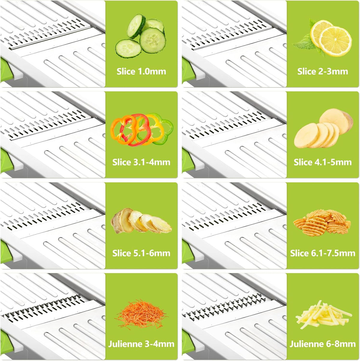 Mandoline Slicer for Kitchen, Adjustable Vegetable Potato Slicer