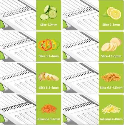 Mandoline Slicer for Kitchen, Adjustable Vegetable Potato Slicer