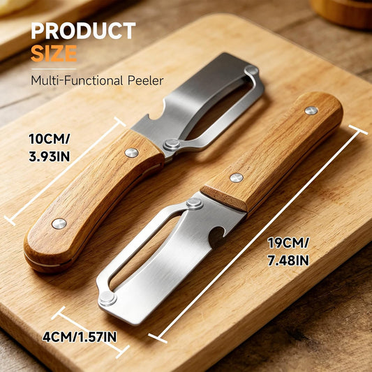 Vegetable Peeler, 2026 Upgrade Multifunctional Stainless Steel Peeler,Vegetable Peeler for Kitchen, Kitchen Gadgets Tool for Fruit Pumpkin Peeling Potato Carrot Veggie Peeler (2pcs)