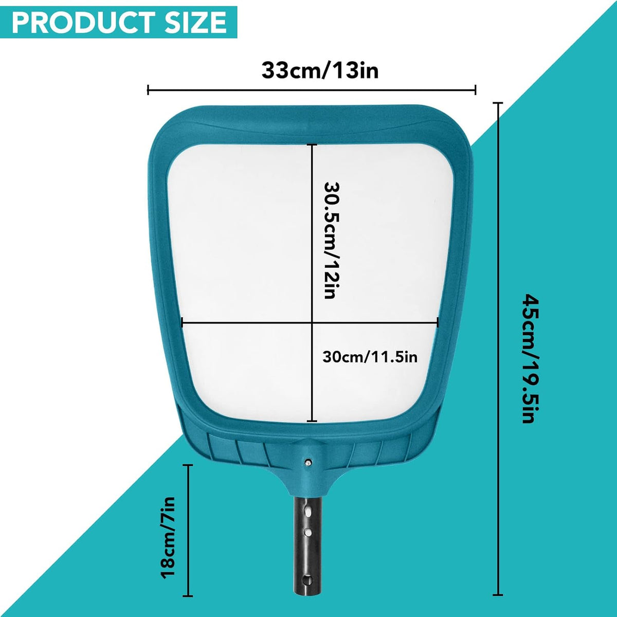Pool Leaf Skimmer, Pool Surface Cleaning Net (Pole Not Included)