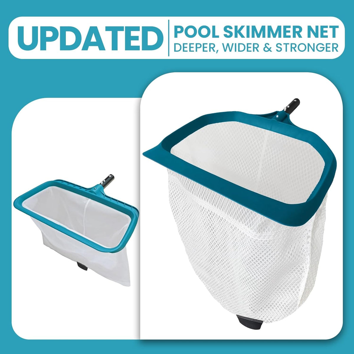 Pool Leaf Skimmer, Pool Surface Cleaning Net (Pole Not Included)