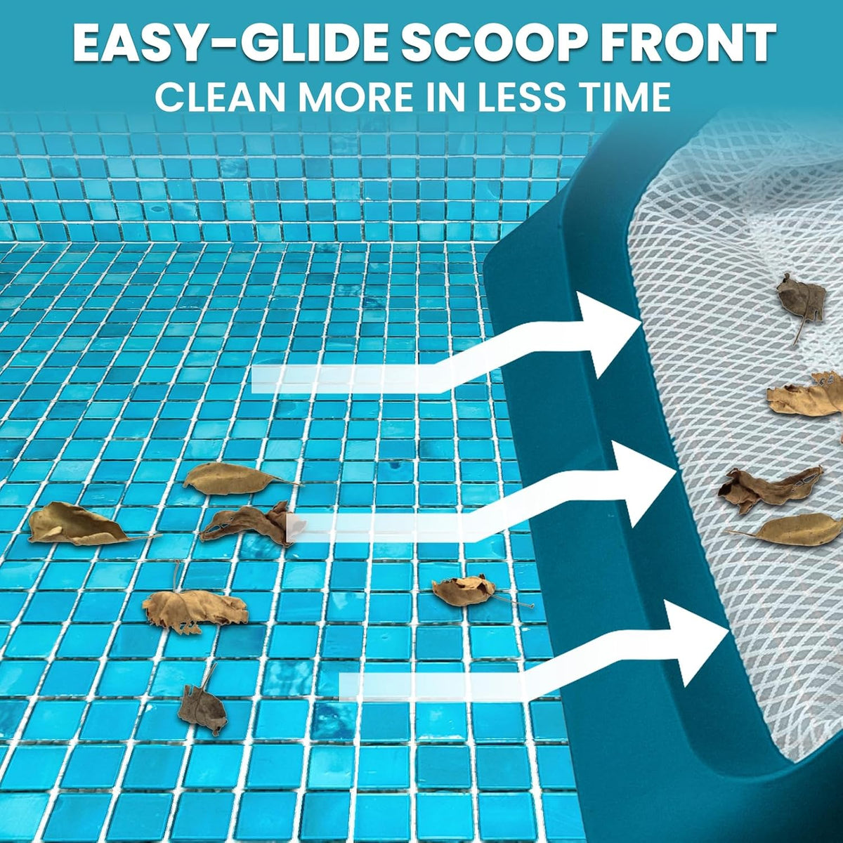 Pool Leaf Skimmer, Pool Surface Cleaning Net (Pole Not Included)