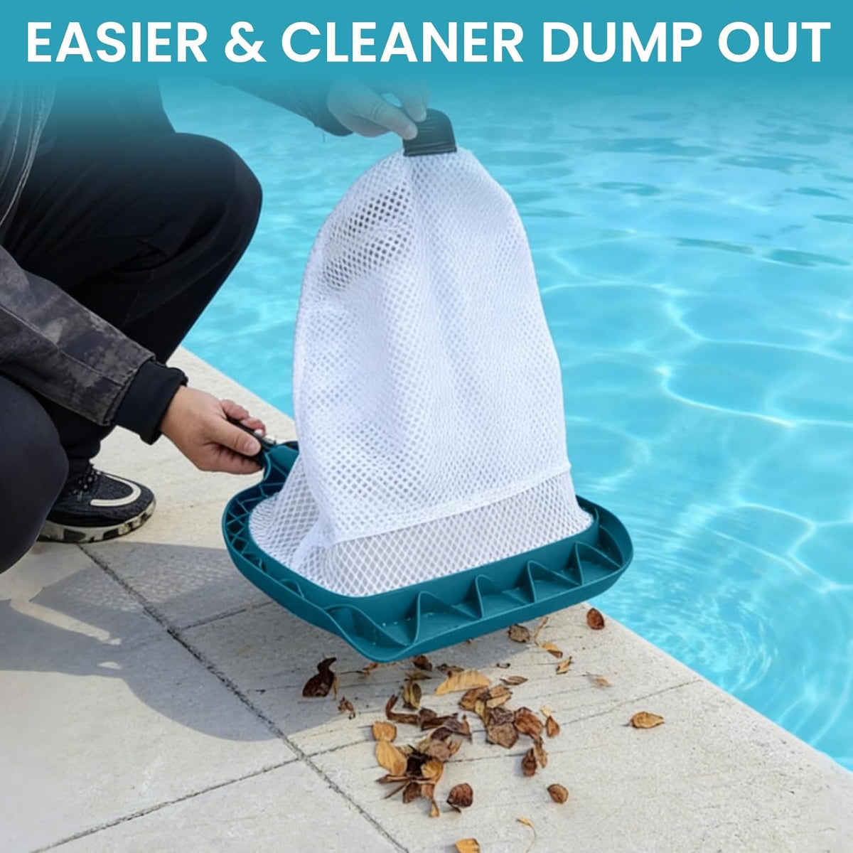 Pool Leaf Skimmer, Pool Surface Cleaning Net (Pole Not Included)
