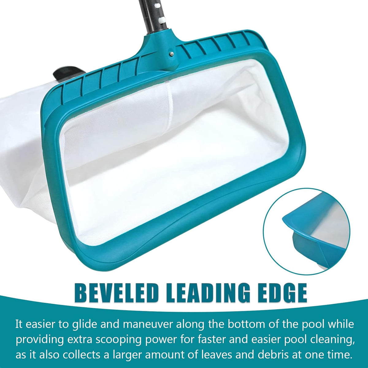 Pool Leaf Skimmer, Pool Surface Cleaning Net (Pole Not Included)