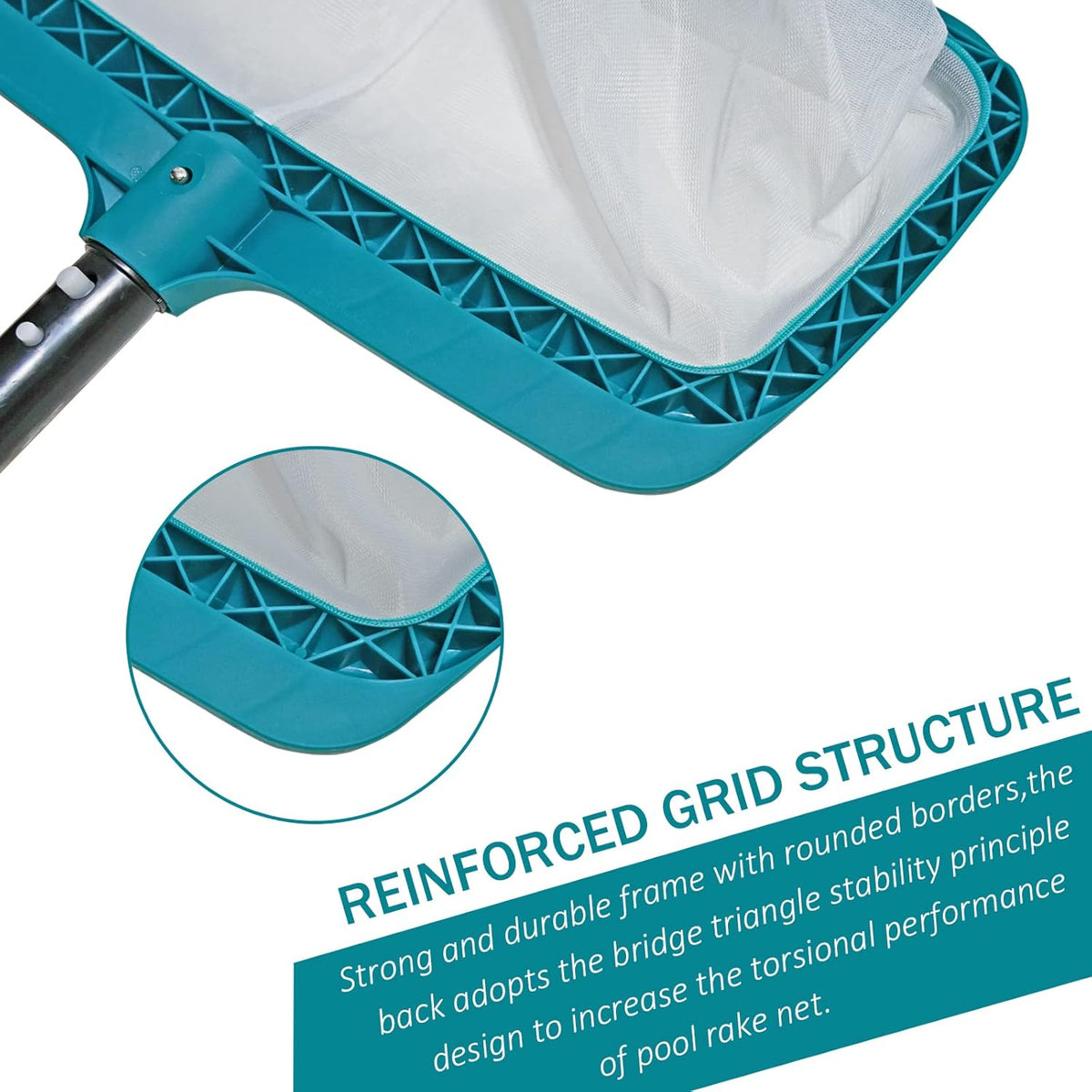 Pool Leaf Skimmer, Pool Surface Cleaning Net (Pole Not Included)