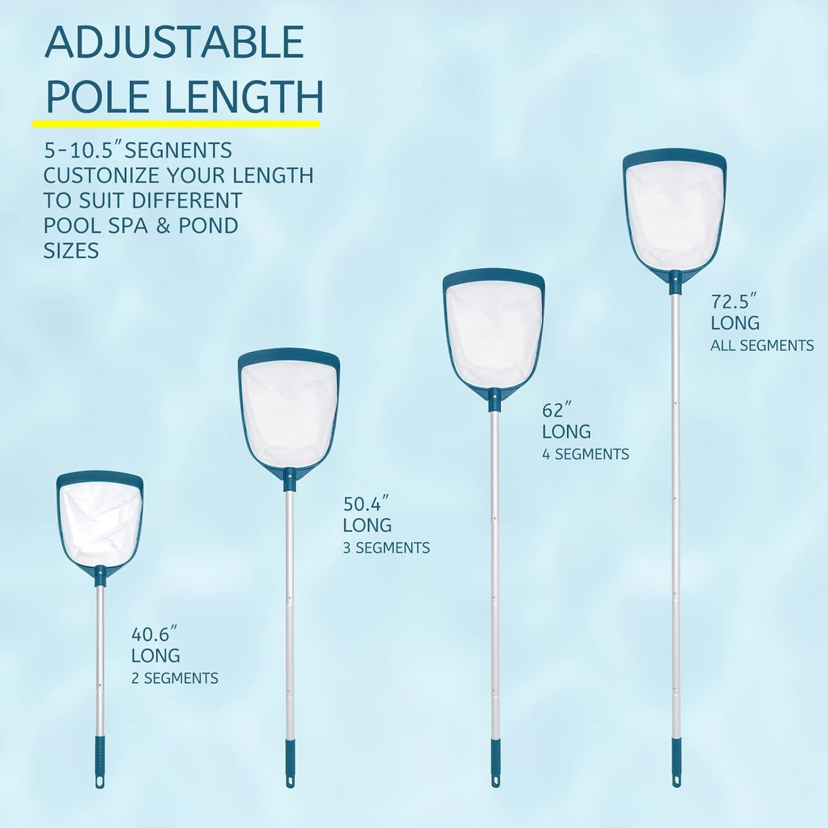 Pool Leaf Skimmer, Pool Surface Cleaning Net (Pole Not Included)