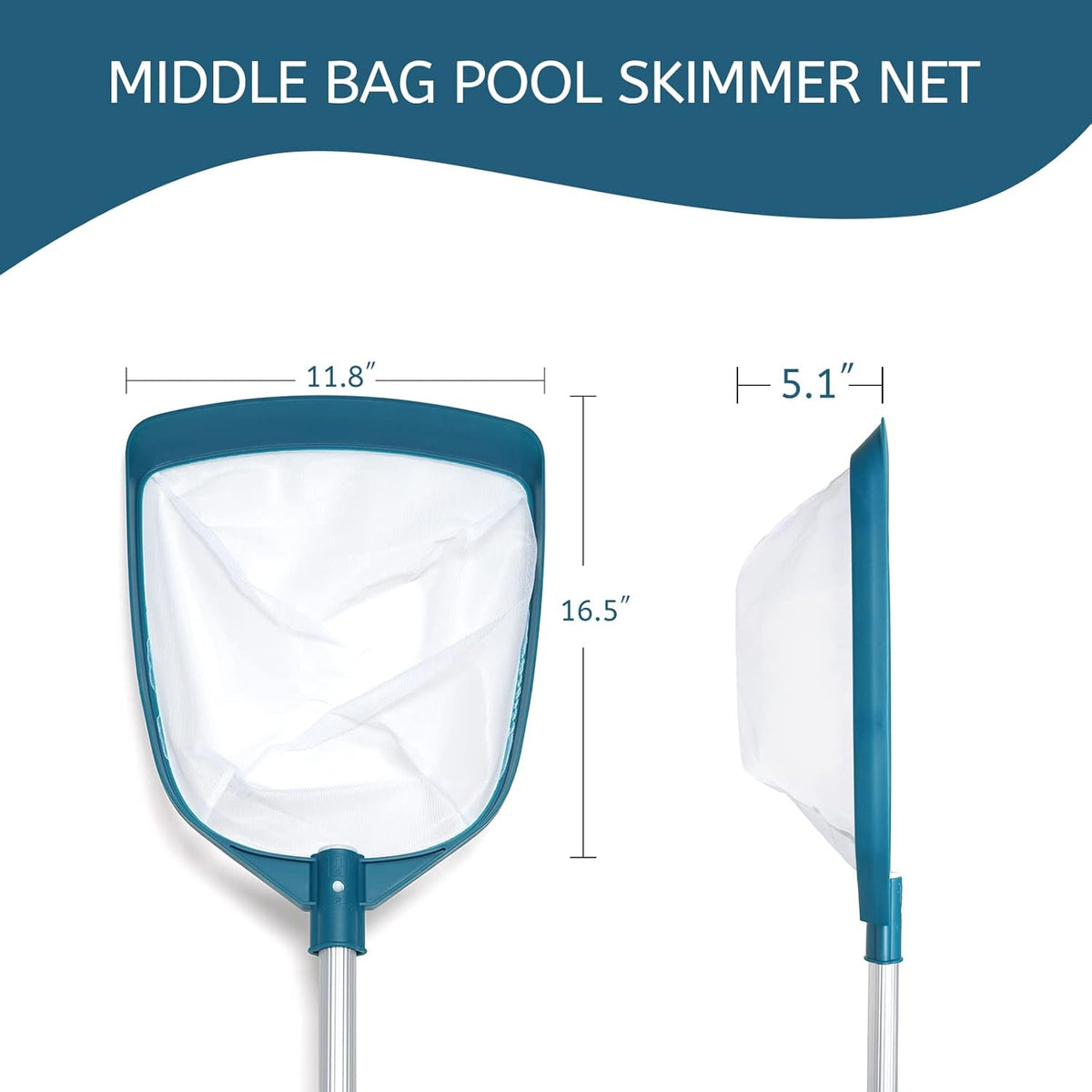 Pool Leaf Skimmer, Pool Surface Cleaning Net (Pole Not Included)