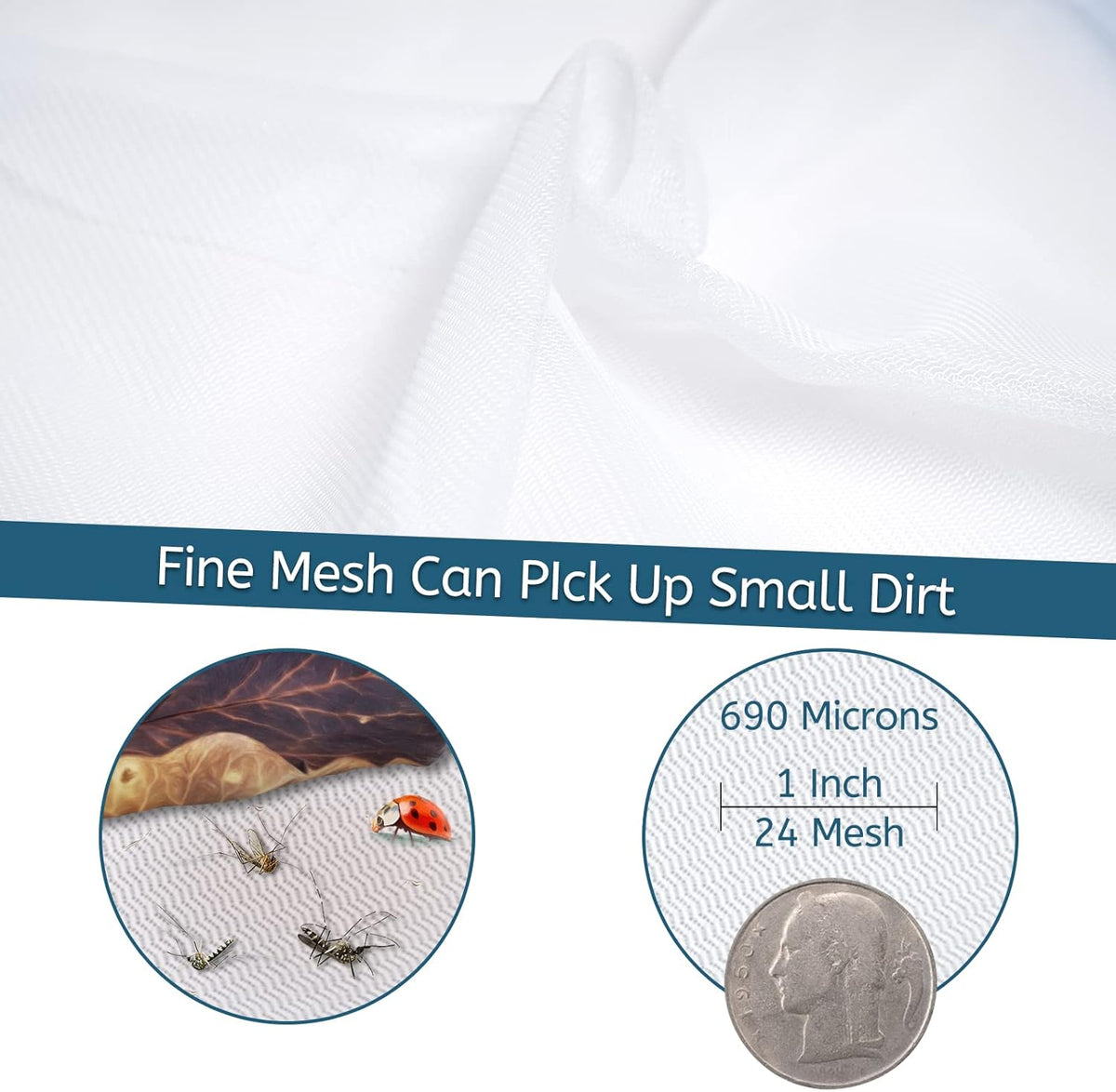 Pool Leaf Skimmer, Pool Surface Cleaning Net (Pole Not Included)