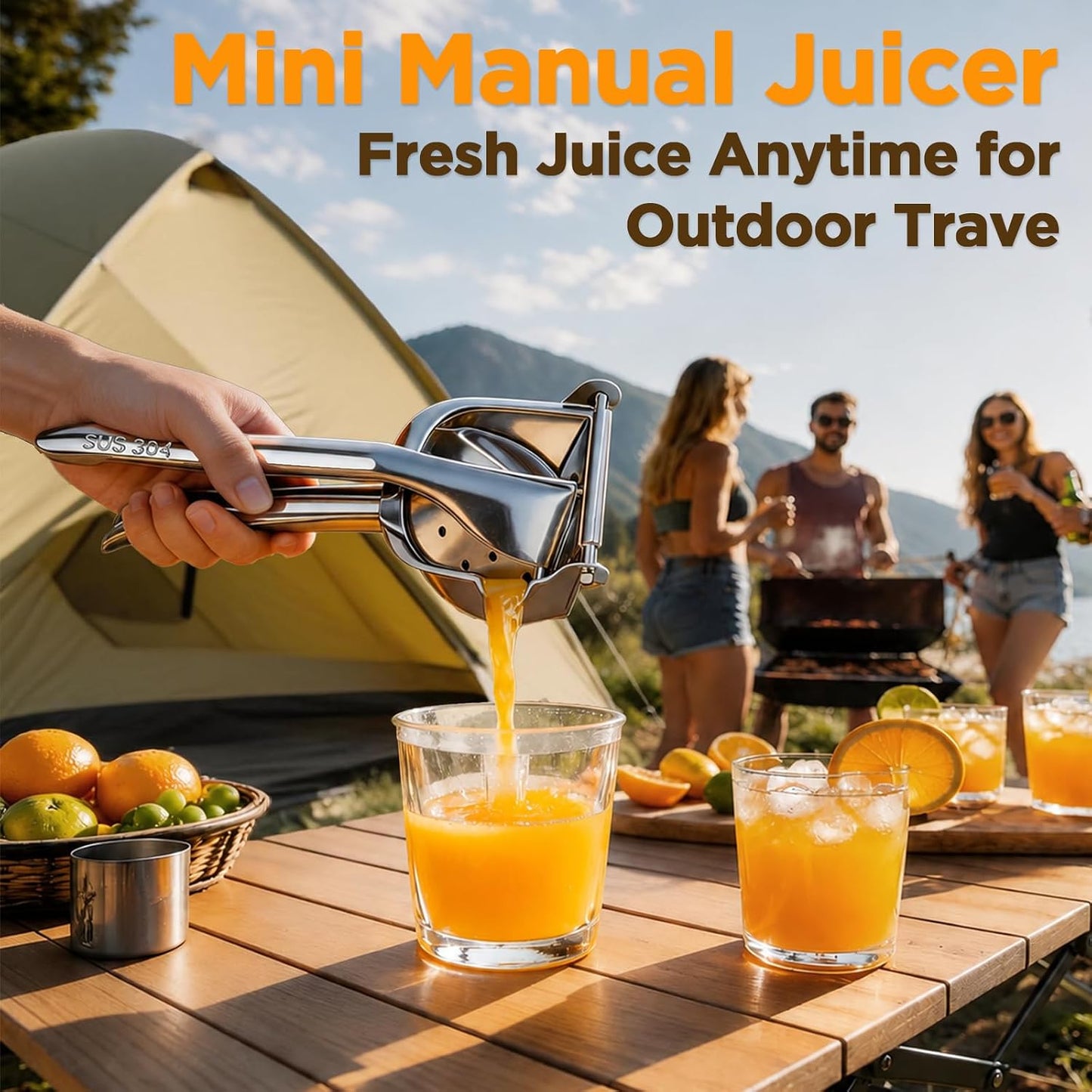 Fruit Juice Squeezer, Lemon Squeezer Manual, Non-Slip Ergonomic Grip, Easy to Use & Clean, 2026 New Upgraded Efficient Extraction of Citrus, and Other Fruits