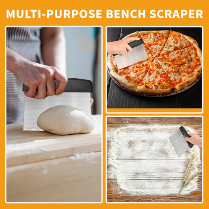 Silicone Baking Mat Sets, Food Safe Pastry Mat | Dough Mat with Macaron Baking Mat Pastry Cutter Rolling Pin, Reusable Cookie Sheets Liner
