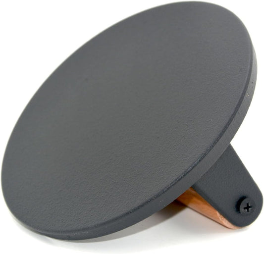 Kitchen Tools Heavy Duty Cast Iron Smash Burger Press Round Barbecue Meat Flat Press with Anti Scalding Wooden Handle with Handle for Griddle, Sandwich, Nonstick Pan