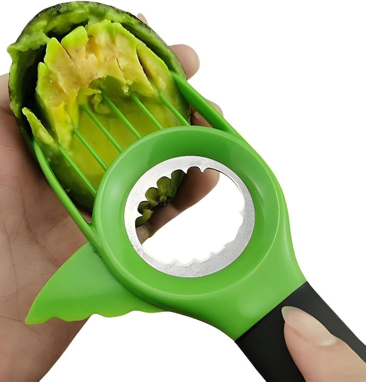 3-in-1 Avocado Cutter and Pit Remover Avocado slicer Avocado tool set with Stainless Steel Perfect for Pitting, Slicing, and Scooping - Good Grip Durable Design