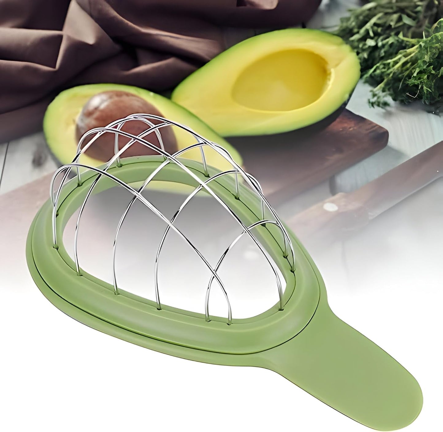 3-in-1 Avocado Cutter and Pit Remover Avocado slicer Avocado tool set with Stainless Steel Perfect for Pitting, Slicing, and Scooping - Good Grip Durable Design