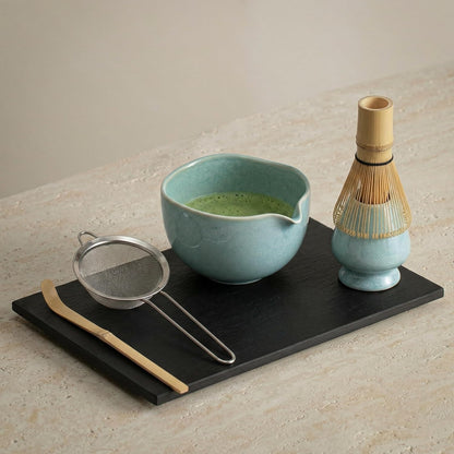 Pink Matcha Kit, Ceramic Bowl and Whisk Set, 5 Pc