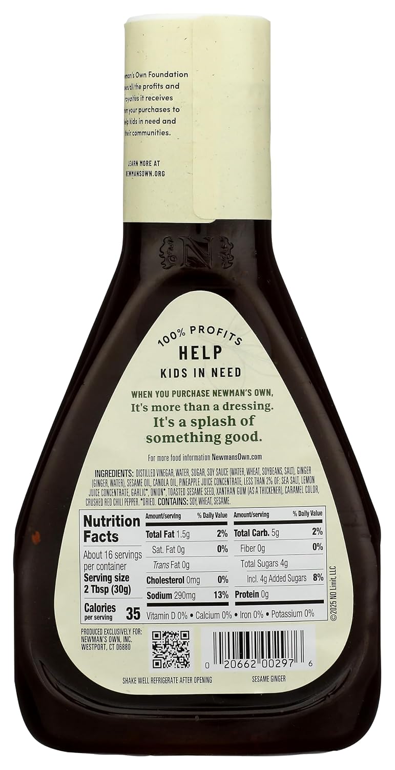 Sesame Ginger Salad Dressing, 16-oz. (Pack of 6)