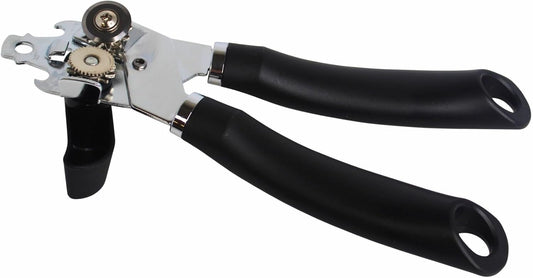 Imusa USA Easy to Use Manual Chef Can Opener, Black
