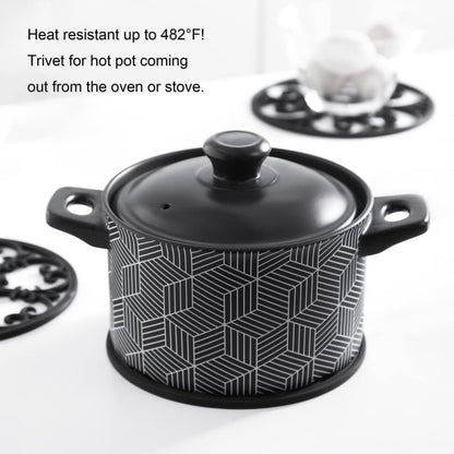 Silicone Trivet Mat - Non-Slip & Heat Resistant Kitchen Pads for Countertops & Table - Trivets for Hot Dishes & Cookware - Pot Holder for Pots & Pans - Pink, Set of 3