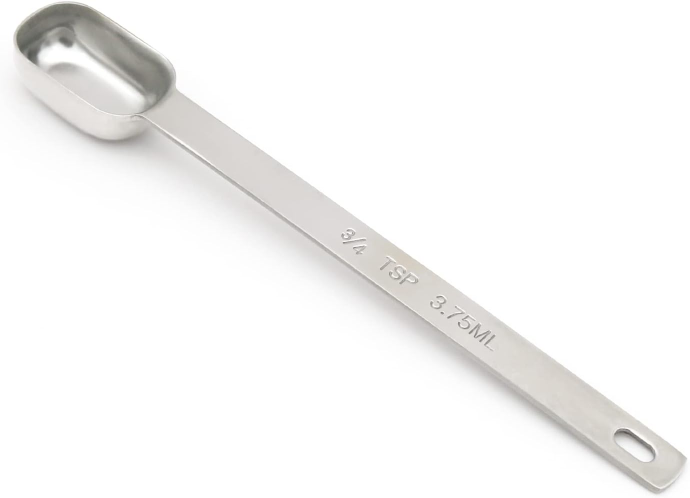 2PCS 1tsp (1/3tbsp, 5ml) Single Measuring Spoon, Stainless Steel Long Handle Individual Teaspoons Only
