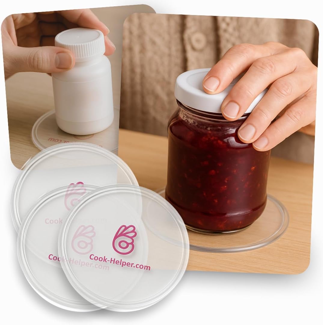 One-Handed Gadget to Secure Any Item, Open Jars & Bottles, Mix Food in A Bowl. Adaptive Equipment for One Hand—Great Gift Idea for Those with Weak or Injured Hands and Stroke Recovery. 3pcs x 3.14"