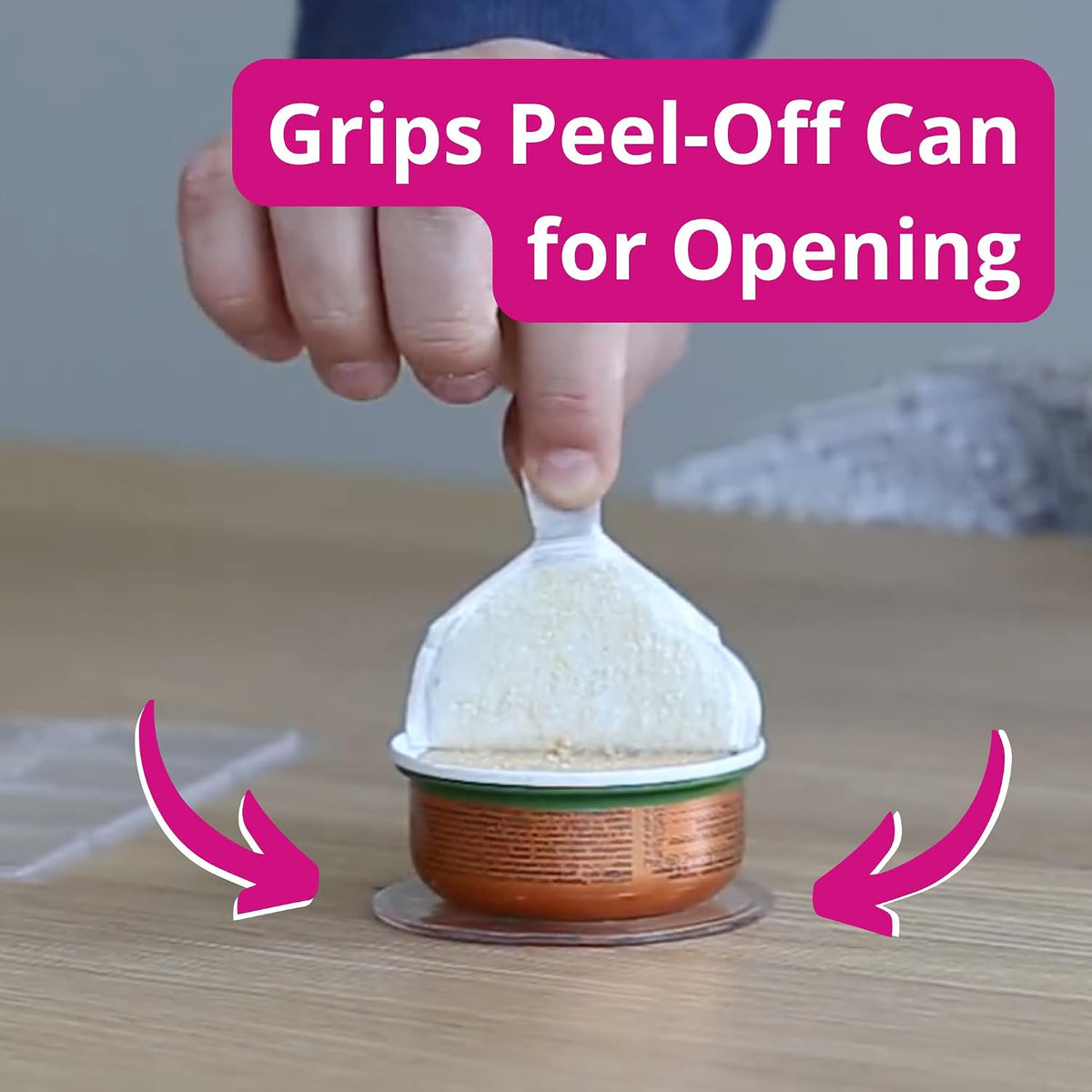 One-Handed Gadget to Secure Any Item, Open Jars & Bottles, Mix Food in A Bowl. Adaptive Equipment for One Hand—Great Gift Idea for Those with Weak or Injured Hands and Stroke Recovery. 3pcs x 3.14"