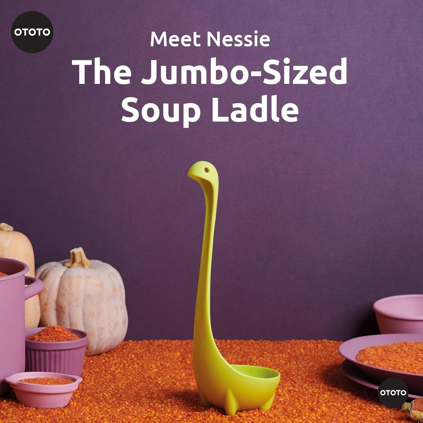 The Original Nessie Ladle - Soup Ladle, Cute Gifts, Funny Kitchen Gadgets, Loch Ness design, Cooking Gifts for Mom - Cute and Practical Kitchen Utensils - Unique Gifts for Women