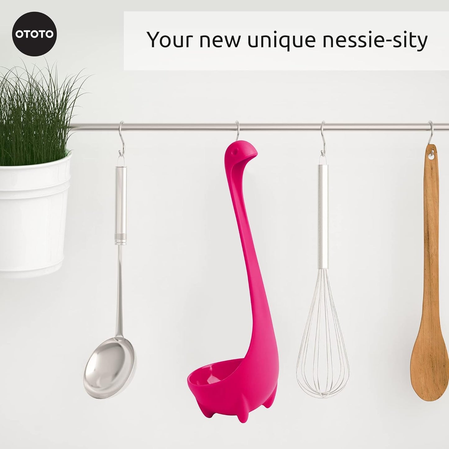The Original Nessie Ladle - Soup Ladle, Cute Gifts, Funny Kitchen Gadgets, Loch Ness design, Cooking Gifts for Mom - Cute and Practical Kitchen Utensils - Unique Gifts for Women
