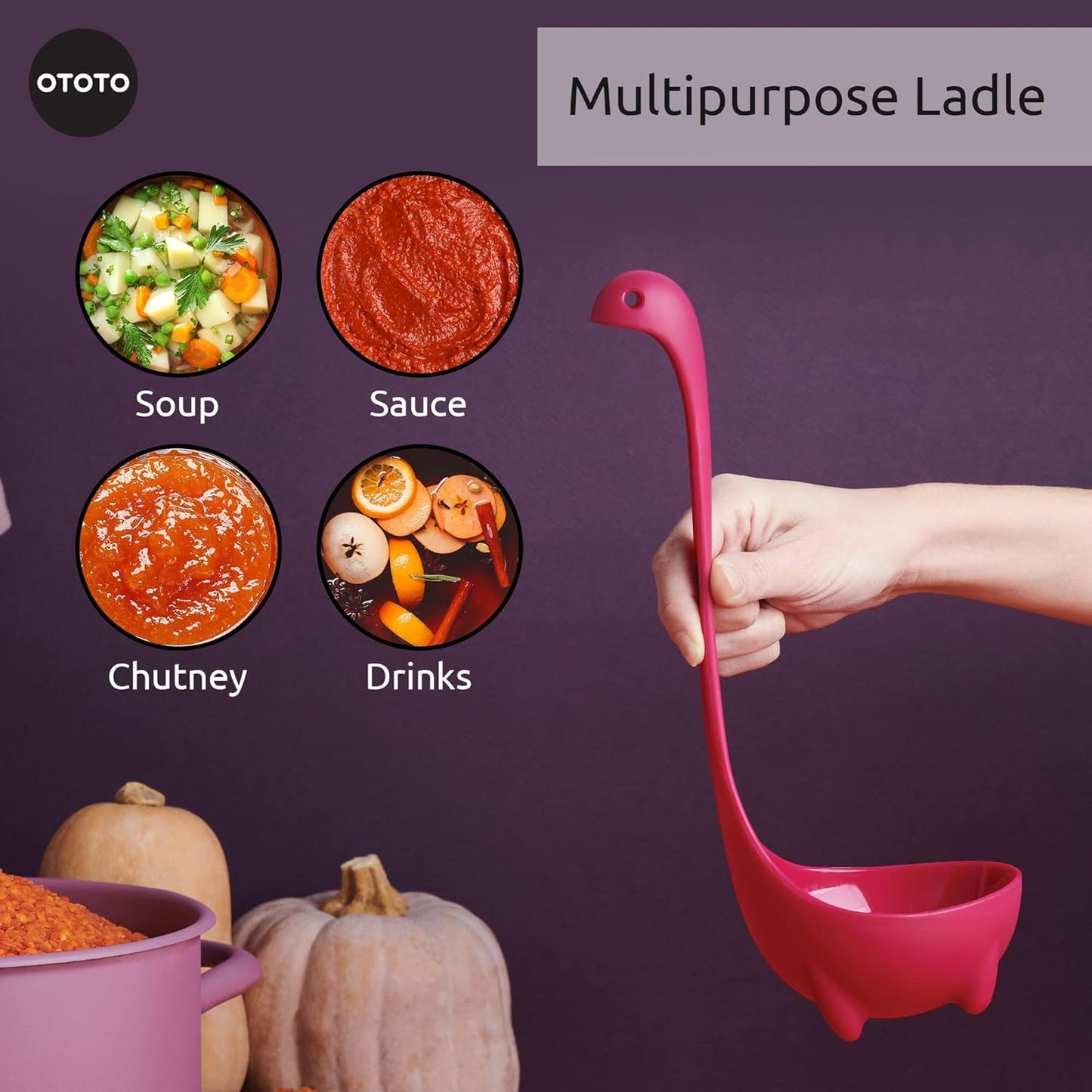 The Original Nessie Ladle - Soup Ladle, Cute Gifts, Funny Kitchen Gadgets, Loch Ness design, Cooking Gifts for Mom - Cute and Practical Kitchen Utensils - Unique Gifts for Women