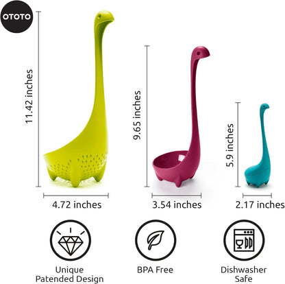 The Original Nessie Ladle - Soup Ladle, Cute Gifts, Funny Kitchen Gadgets, Loch Ness design, Cooking Gifts for Mom - Cute and Practical Kitchen Utensils - Unique Gifts for Women