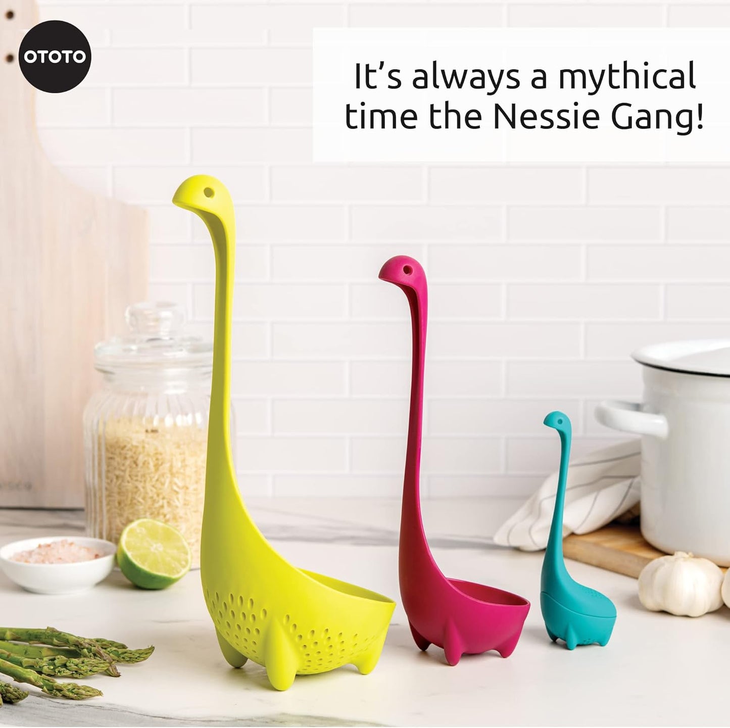 The Original Nessie Ladle - Soup Ladle, Cute Gifts, Funny Kitchen Gadgets, Loch Ness design, Cooking Gifts for Mom - Cute and Practical Kitchen Utensils - Unique Gifts for Women