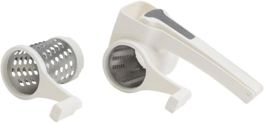 Stralande White Rotary Cheese Grater for Left and Right Handed