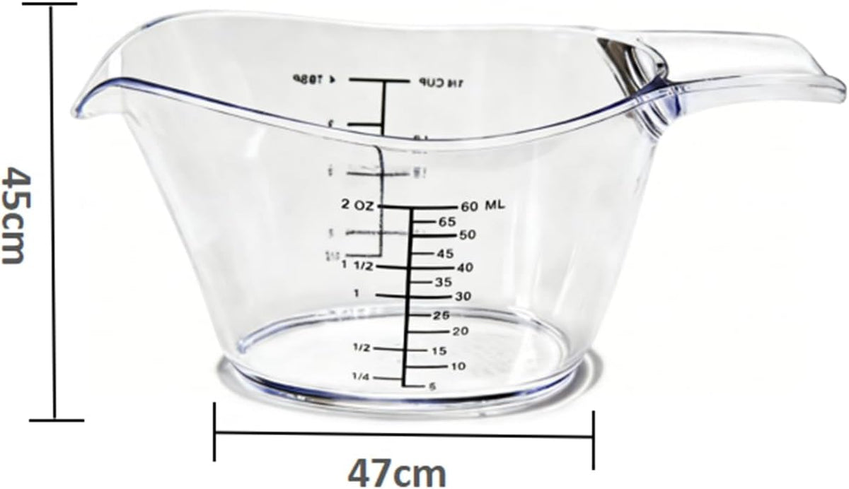 2 oz mini small milliliter measuring cup 1/4 cup acrylic measuring cup