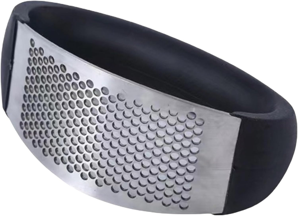 S&HA Stainless Steel Garlic Masher Kitchen Device Household Manual Annular Garlic Press Garlic Grinder New Innovative Garlic Crusher