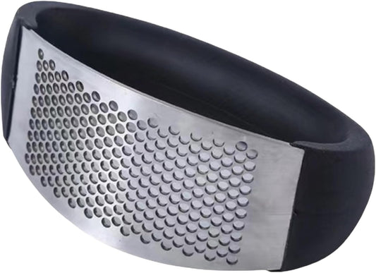 S&HA Stainless Steel Garlic Masher Kitchen Device Household Manual Annular Garlic Press Garlic Grinder New Innovative Garlic Crusher