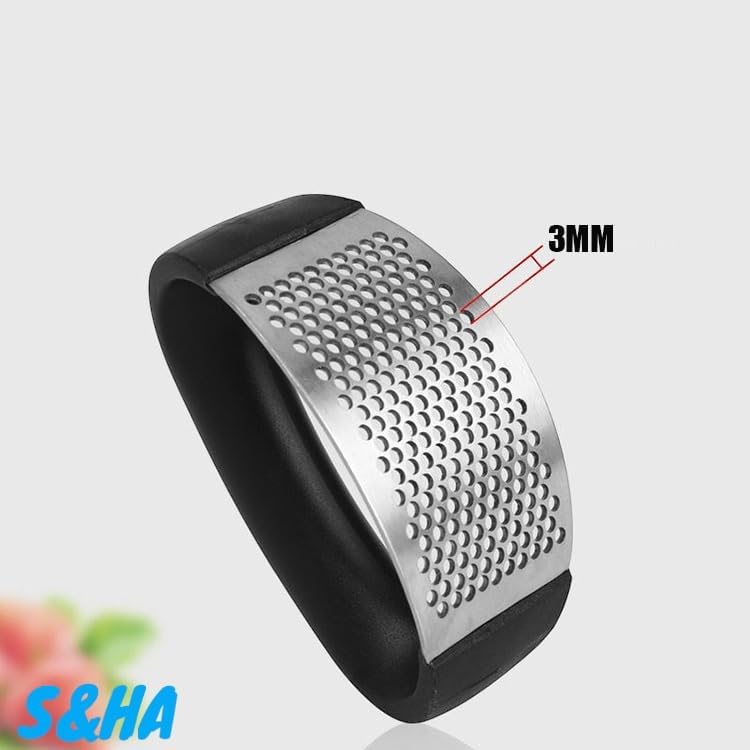 S&HA Stainless Steel Garlic Masher Kitchen Device Household Manual Annular Garlic Press Garlic Grinder New Innovative Garlic Crusher