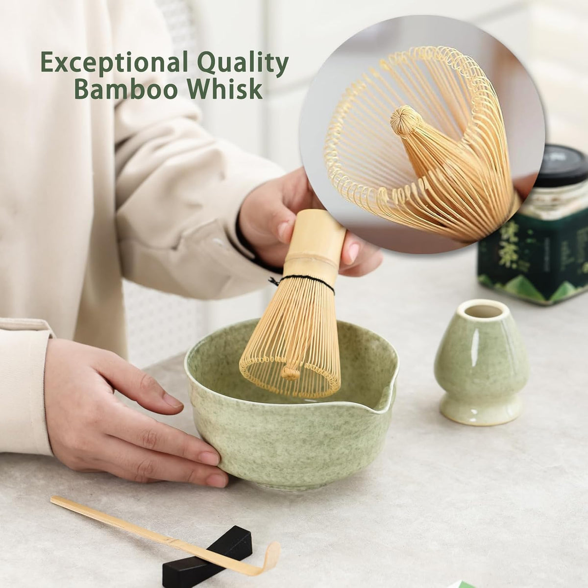 Matcha Set, 17 OZ Matcha Bowl, Matcha Kit for Matcha Lovers.