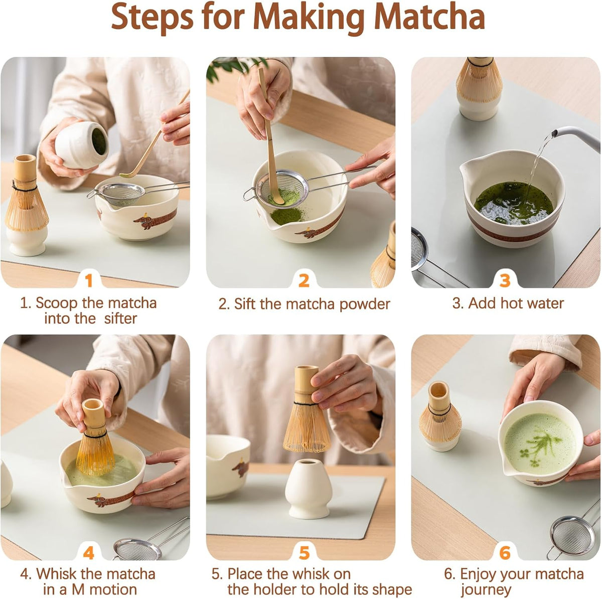 Matcha Set, 17 OZ Matcha Bowl, Matcha Kit for Matcha Lovers.