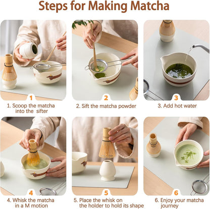 Matcha Set, 17 OZ Matcha Bowl, Matcha Kit for Matcha Lovers.