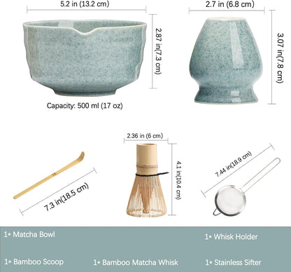 Matcha Set, 17 OZ Matcha Bowl, Matcha Kit for Matcha Lovers.