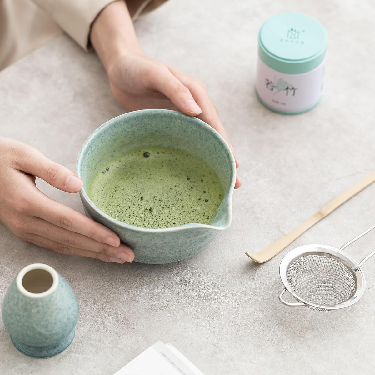 Matcha Set, 17 OZ Matcha Bowl, Matcha Kit for Matcha Lovers.